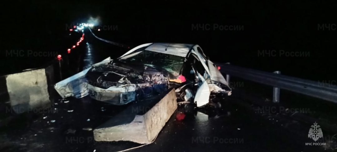 Спасатели МЧС принимали участие в ликвидации ДТП в Ферзиковском районе, 760 км автодороги «Р-132»